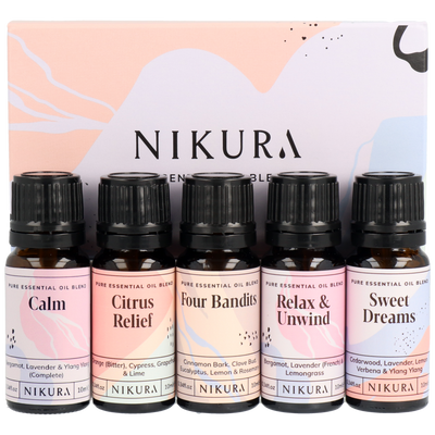 5 x 10ml | Blends Best Sellers Essential Oil Blends Gift Set